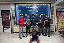 Polres Kampar tangkap satu dari 11 buronan pelarian tahanan