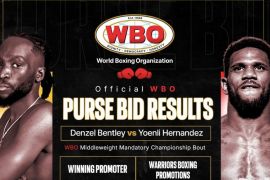 WBO umumkan hasil lelang hadiah duel juara dunia Denzel lawan Yoenli