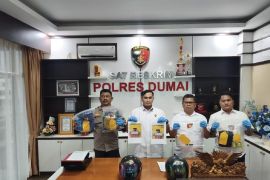 Pelaku penusukan di warung bakso viral di medsos akhirnya ditangkap Polres Dumai