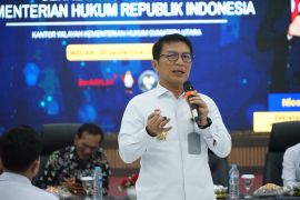 Kemenkum Sumut terima arahan Sekjen, Fokus pada kinerja, pelayanan Publik dan program 2027