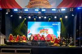 Gondang Baroguang Pasaman pukau pengunjung hari kedua Saraso Fest 2026