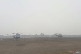 Sejumlah penerbangan di Jambi kembali tertunda akibat kabut asap