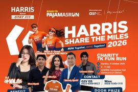 7 kilometer sejuta kebaikan, Harris Bekasi ajak masyarakat berlari di Share The Miles 2026