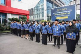 Kemenkum Sumut gelar upacara Hari Kesaktian Pancasila bersama Imigrasi Sumut dan BHP Medan