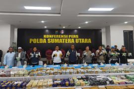 Polda Sumut sita 244 kg sabu dari tiga kasus