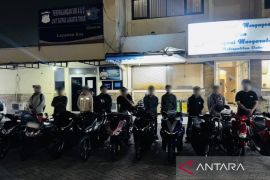 Polisi amankan 10 motor diduga hendak balap liar
