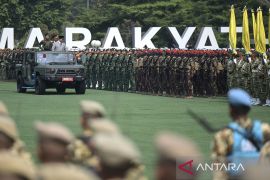 Prabowo: Indonesia seluas Eropa, harus terus bangun kekuatan TNI