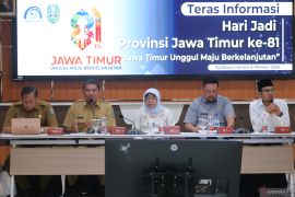 Teras informasi Hari Jadi ke-81 Provinsi Jawa Timur