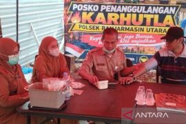 Banjarmasin terjunkan tim kesehatan layani petugas, relawan karhutla