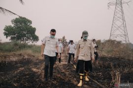 Asap pekat di Kota Palembang kiriman dari luar daerah