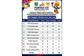 Padang Panjang tembus 34 medali di Porprov XVI, Sambo jadi lumbung prestasi