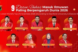 Membanggakan! 9 ilmuwan Unhas masuk daftar peneliti top dunia