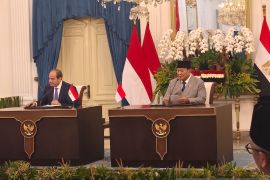 Prabowo, El Sisi condemn Israeli settlements in joint peace call