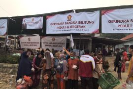 Erzaldi kerahkan kader Gerindra bantu korban kebakaran Serdang