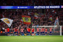 Atletico kalahkan 10 pemain Manchester United dengan 2-0