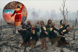 Tari di atas lahan gosong, seniman Jambi dan Palembang tunjukkan karhutla lewat seni