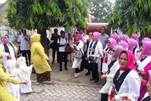 Ibu Negara ajarkan gerakan cuci tangan kepada siswa PAUD