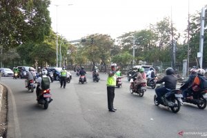 Polres Metro Jakbar patroli di kawasan Palmerah