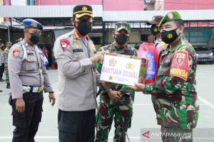 Polresta Banjarmasin tebar 1.600 paket sembako selama PPKM level IV