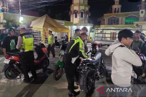 Polresta Banjarmasin tahan 165 motor menggunakan knalpot brong&nbsp;