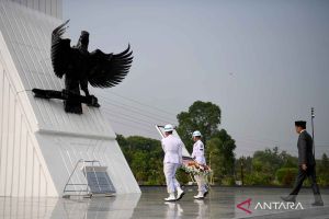 Presiden Joko Widodo pimpin upacara ziarah nasional