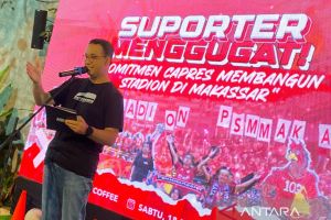 Capres Anies Baswedan janjikan bangun stadion di Makassar