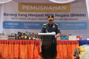 Bea Cukai Musnahkan Barang Ilegal di Makassar dan Jayapura