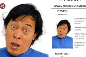 Ini penjelasan Komeng terkait foto 'nyeleneh' di surat suara DPD