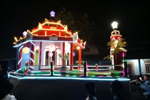 Warga Lombok Tengah pawai takbiran keliling, sambut Idul Fitri