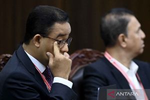 Capres-Cawapres 1 dan 3 hadiri sidang putusan sengketa Pilpres 2024