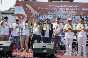 Deklarasi damai Bawaslu Jabar hanya dihadiri 3 orang kontestan