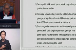 MK beri lima pedoman terkait pencalonan presiden kepada pembentuk UU