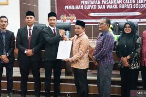 KPU Solok tetapkan pasangan Jon Pandu-Candra pemenang Pilkada 2024