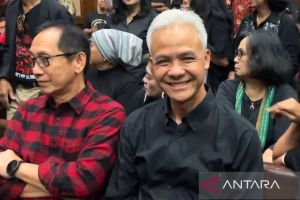 Ganjar Pranowo hadiri sidang Hasto Kristiyanto untuk beri dukungan