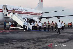 Prabowo tiba di Solo, hadiri penutupan Kongres PSI didampingi Gibran