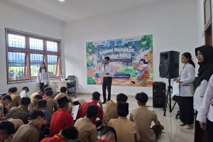 Siswa SRMA 32 Lampung Selatan antusias ikut MPLS hari pertama