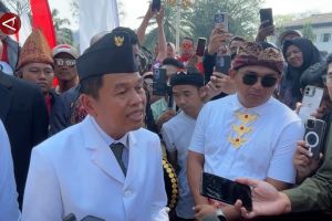 Upacara HUT ke-80 RI Jabar gunakan tradisi kereta kencana