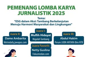 Wartawan ANTARA NTB raih juara 3 Lomba Jurnalistik Agincourt Resources