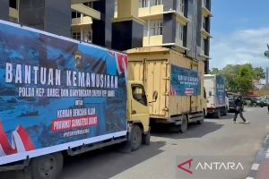 Bantuan logistik Polda Babel telah sampai di Mapolda Sumbar