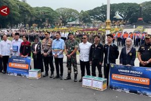 Ratusan personel disiagakan dalam Operasi Lilin Semeru di Kota Malang