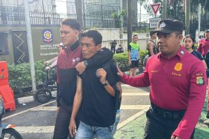 Polisi tangkap dua pencopet saat HBKB di Bundaran HI