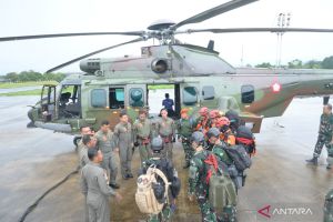 TNI AU kerahkan heli Caracal dan Boeing untuk evakuasi ATR 42-500