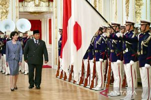 Prabowo bertemu PM Takaichi, disambut upacara resmi di Istana Akasaka