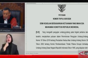 MK kabulkan sebagian permohonan pengujian syarat calon pimpinan KPK