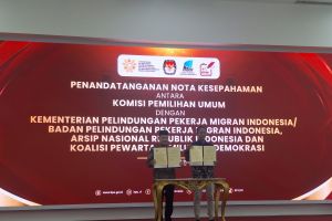 KPU-KPP DEM teken MoU transparansi informasi dan pemberitaan