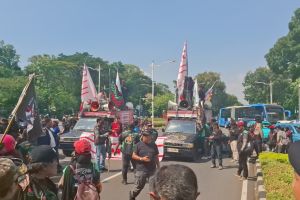 Polisi pastikan pengamanan demo ojol di Jakarta Pusat humanis