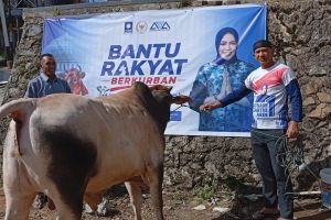 Athari salurkan enam sapi kurban di Sumatera Barat