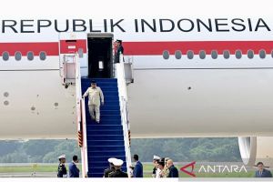 Presiden tiba di Tanah Air usai kunjungan ke Prancis