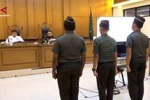 Dua terdakwa pembunuh Kacab bank dituntut pecat dari TNI