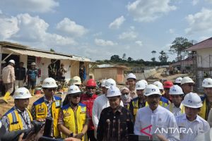 Mensos tinjau perkembangan pembangunan Sekolah Rakyat di Kota Jambi